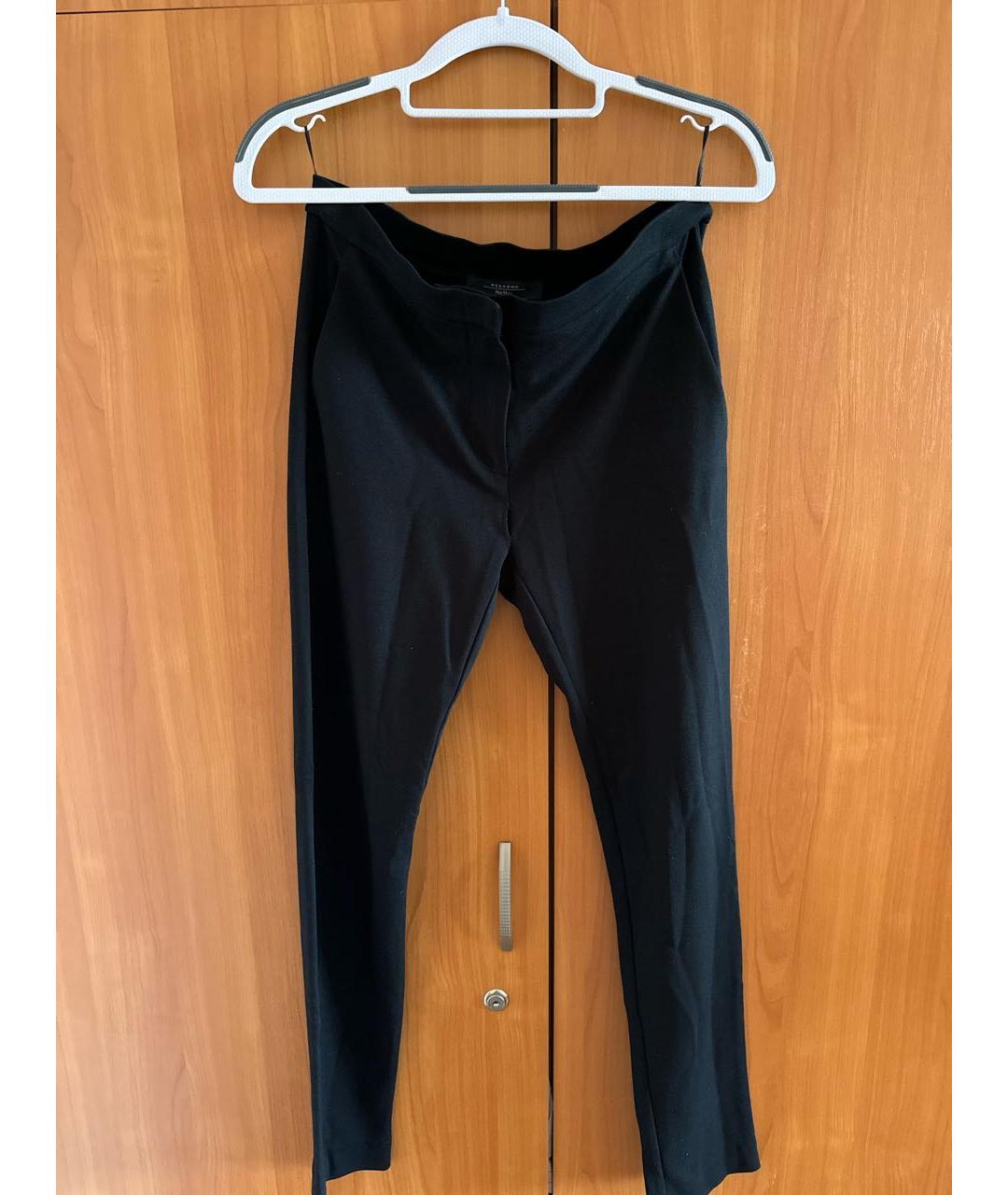 WEEKEND MAX MARA Черные брюки узкие, фото 6
