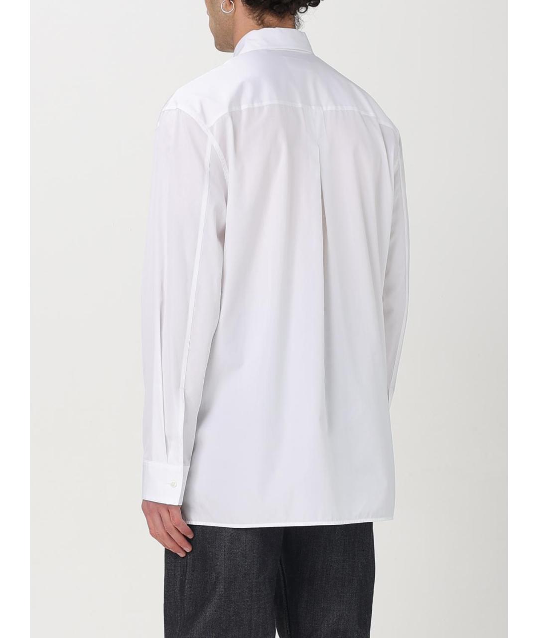 JIL SANDER Белая хлопковая кэжуал рубашка, фото 4