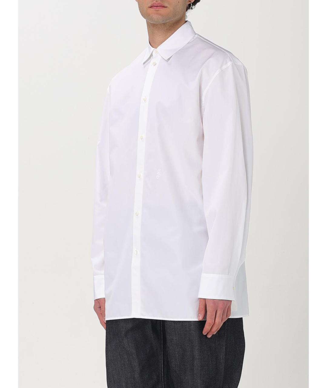 JIL SANDER Белая хлопковая кэжуал рубашка, фото 5