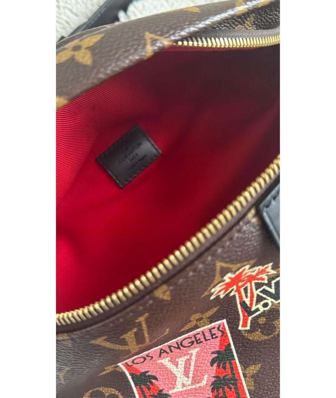 LOUIS VUITTON Коричневая поясная сумка, фото 3