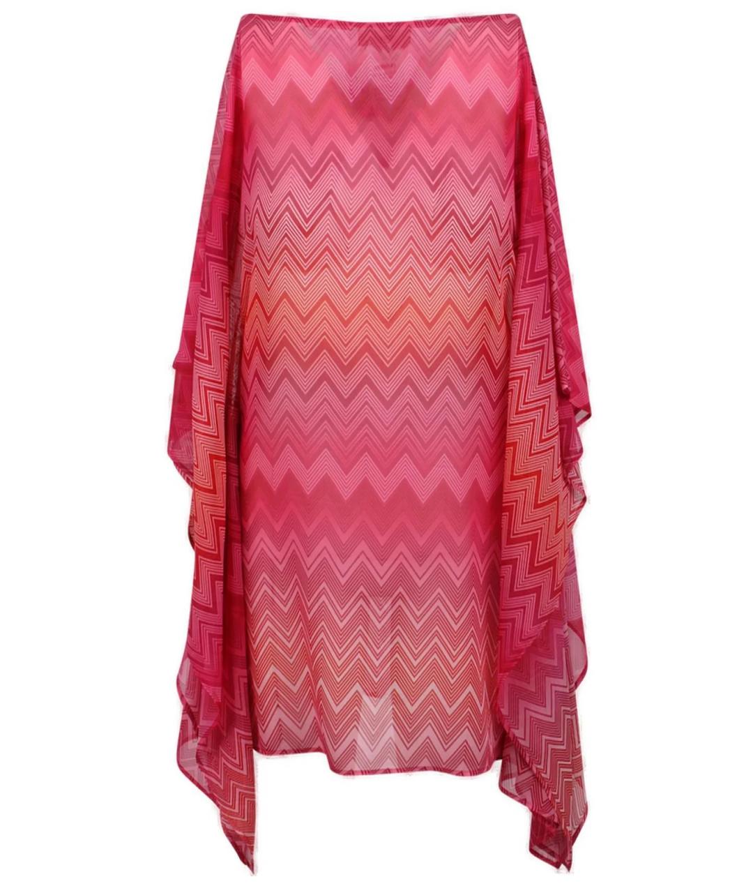 MISSONI Розовое шелковое платье, фото 1