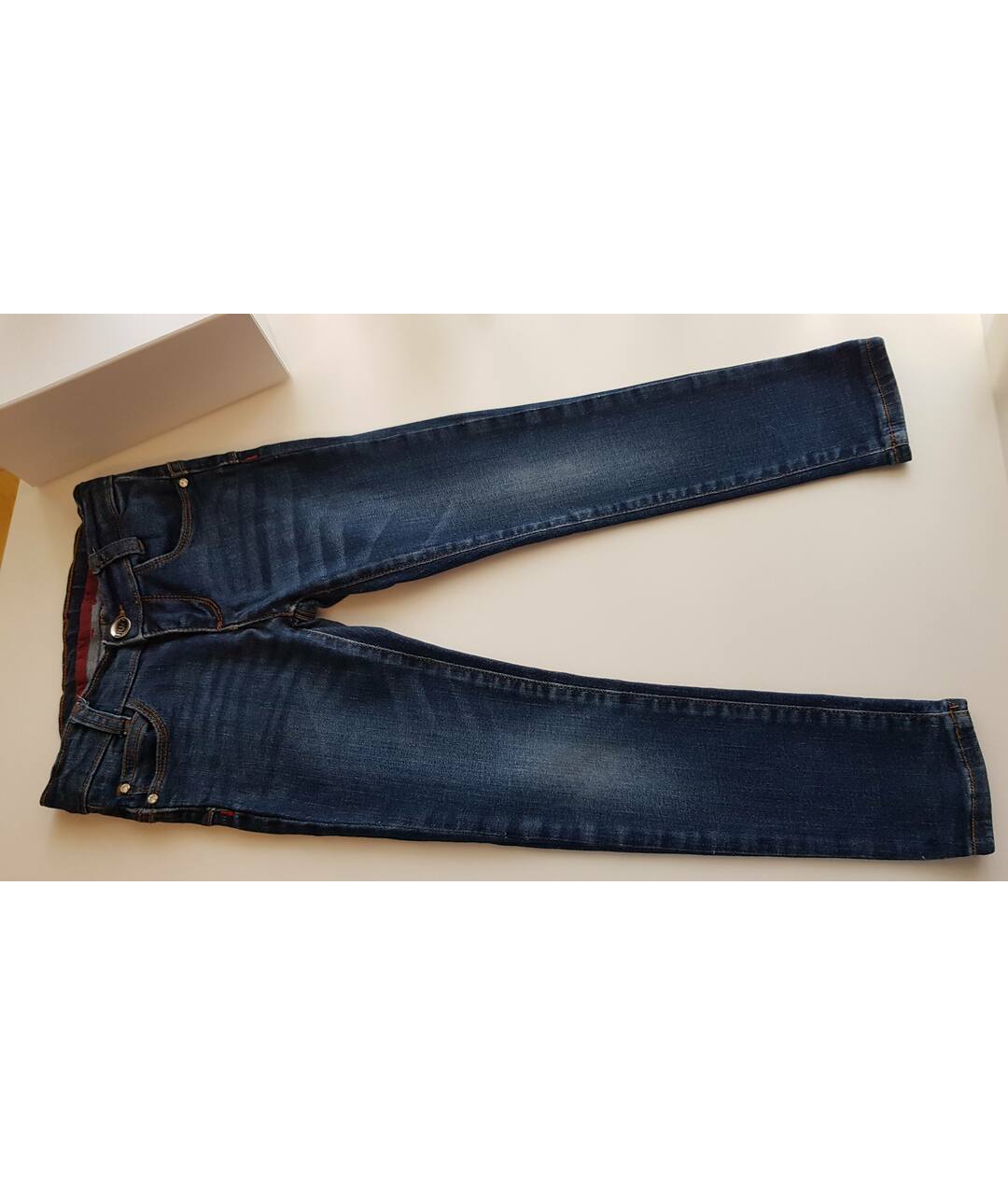 LIU JO KIDS Темно-синие хлопковые детские джинсы, фото 2
