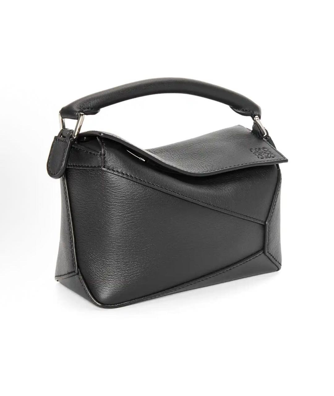 LOEWE Черная кожаная сумка через плечо, фото 3