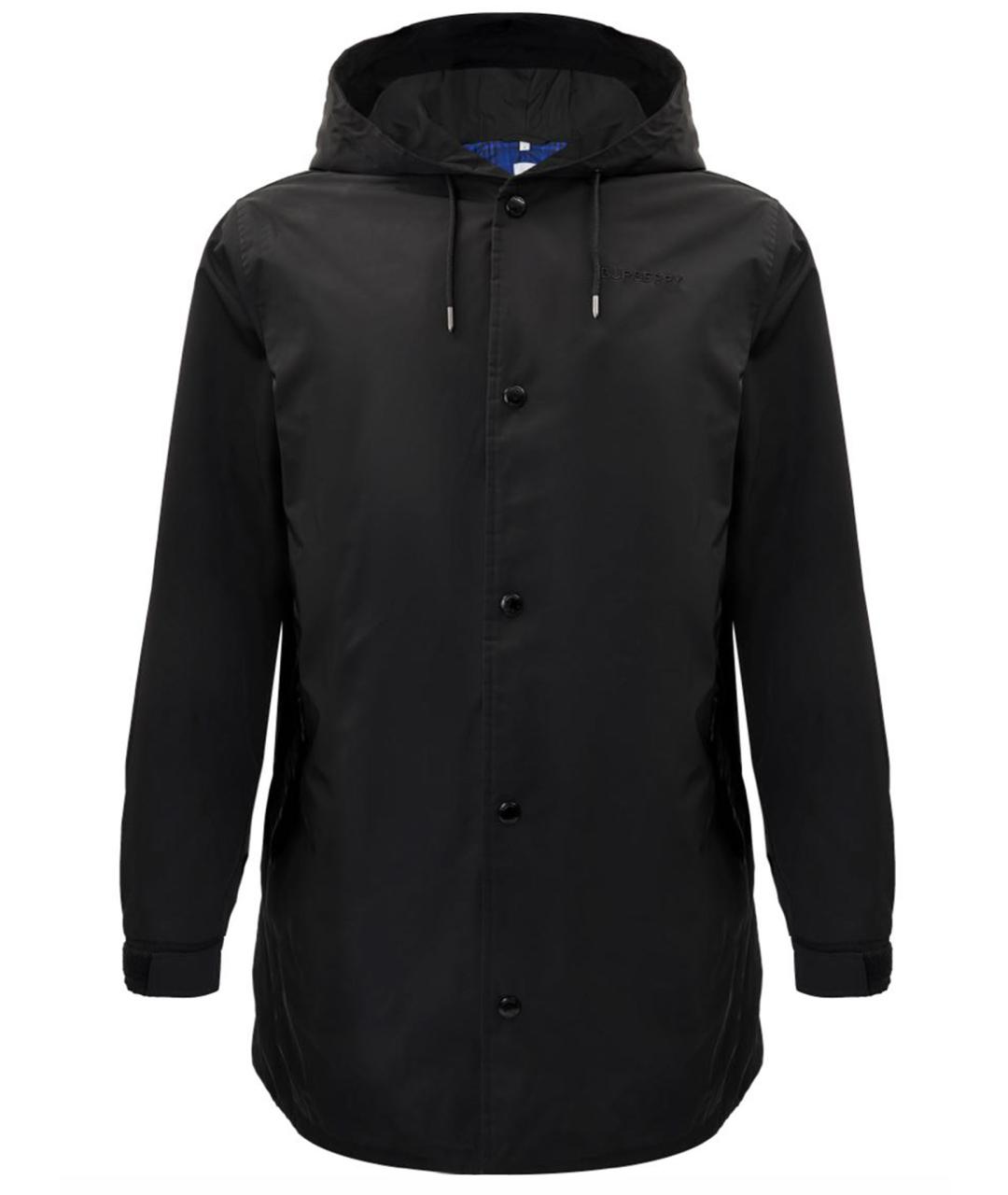 BURBERRY Черная полиэстеровая парка, фото 1
