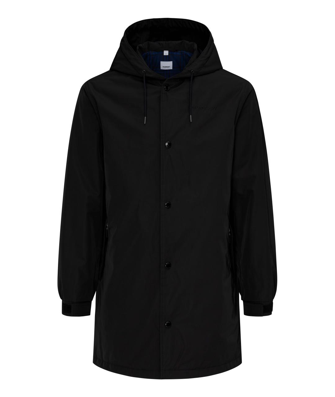 BURBERRY Черная полиэстеровая парка, фото 1