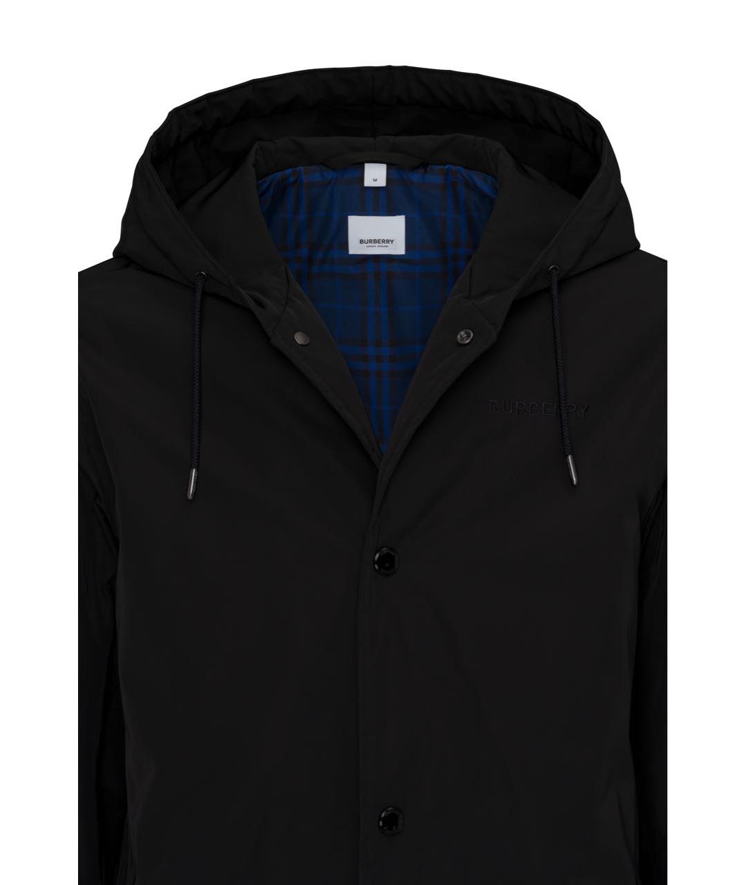 BURBERRY Черная полиэстеровая парка, фото 3
