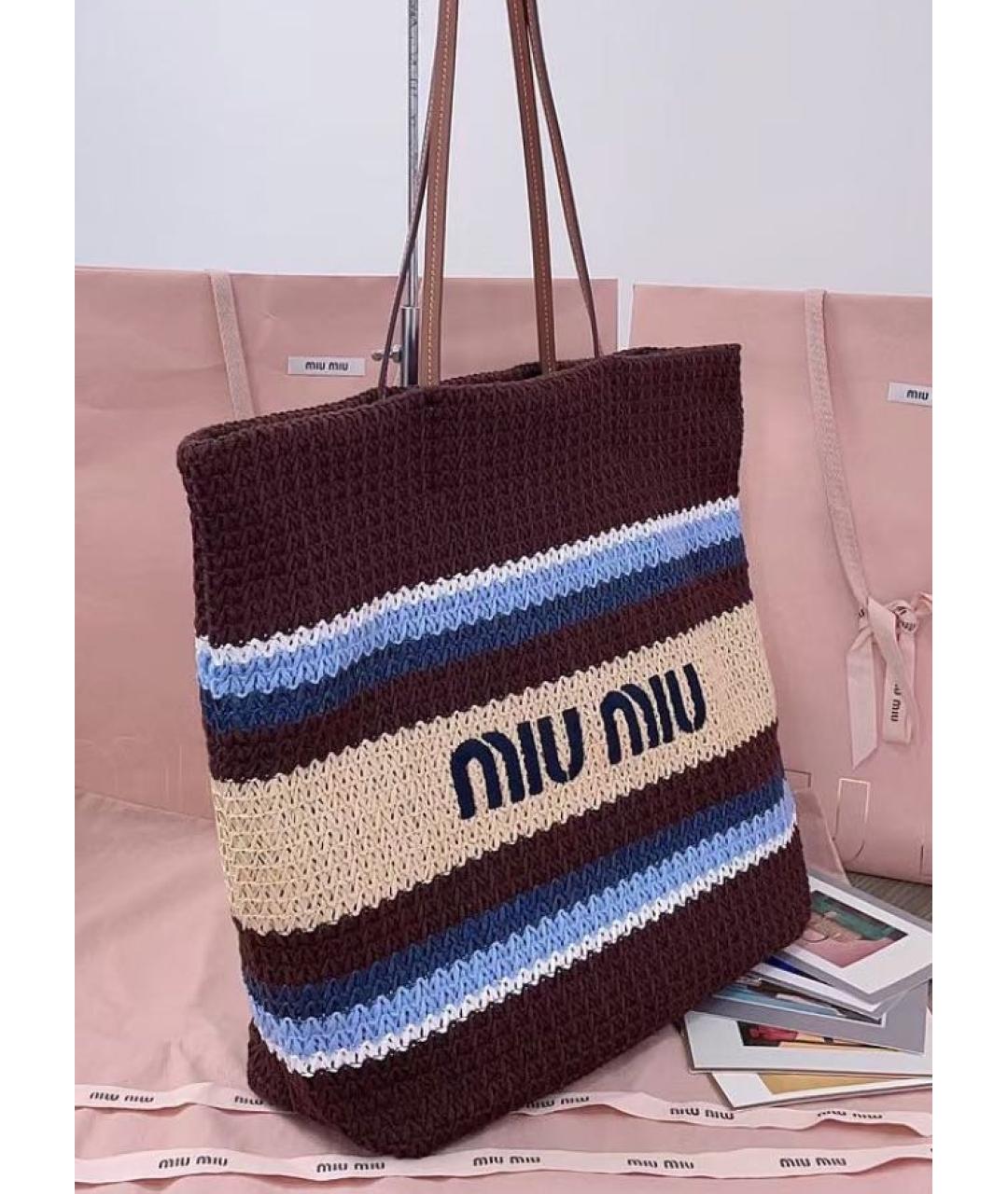 MIU MIU Хлопковая сумка тоут, фото 3