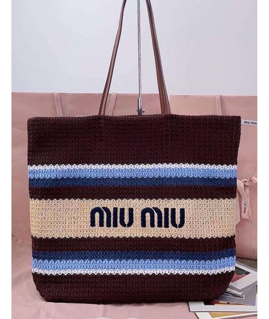 MIU MIU Хлопковая сумка тоут, фото 2