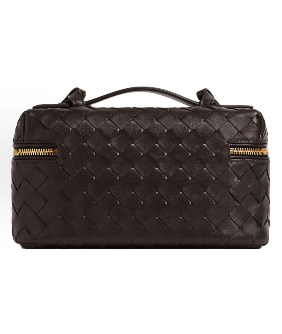 BOTTEGA VENETA Коричневая кожаная сумка через плечо, фото 3