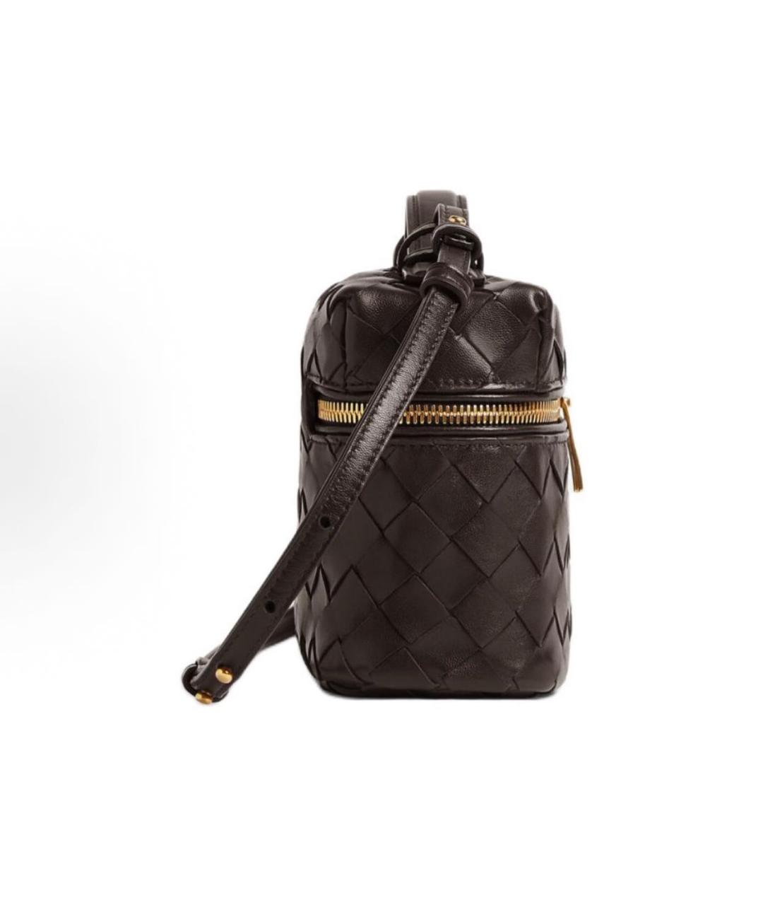 BOTTEGA VENETA Коричневая кожаная сумка через плечо, фото 2