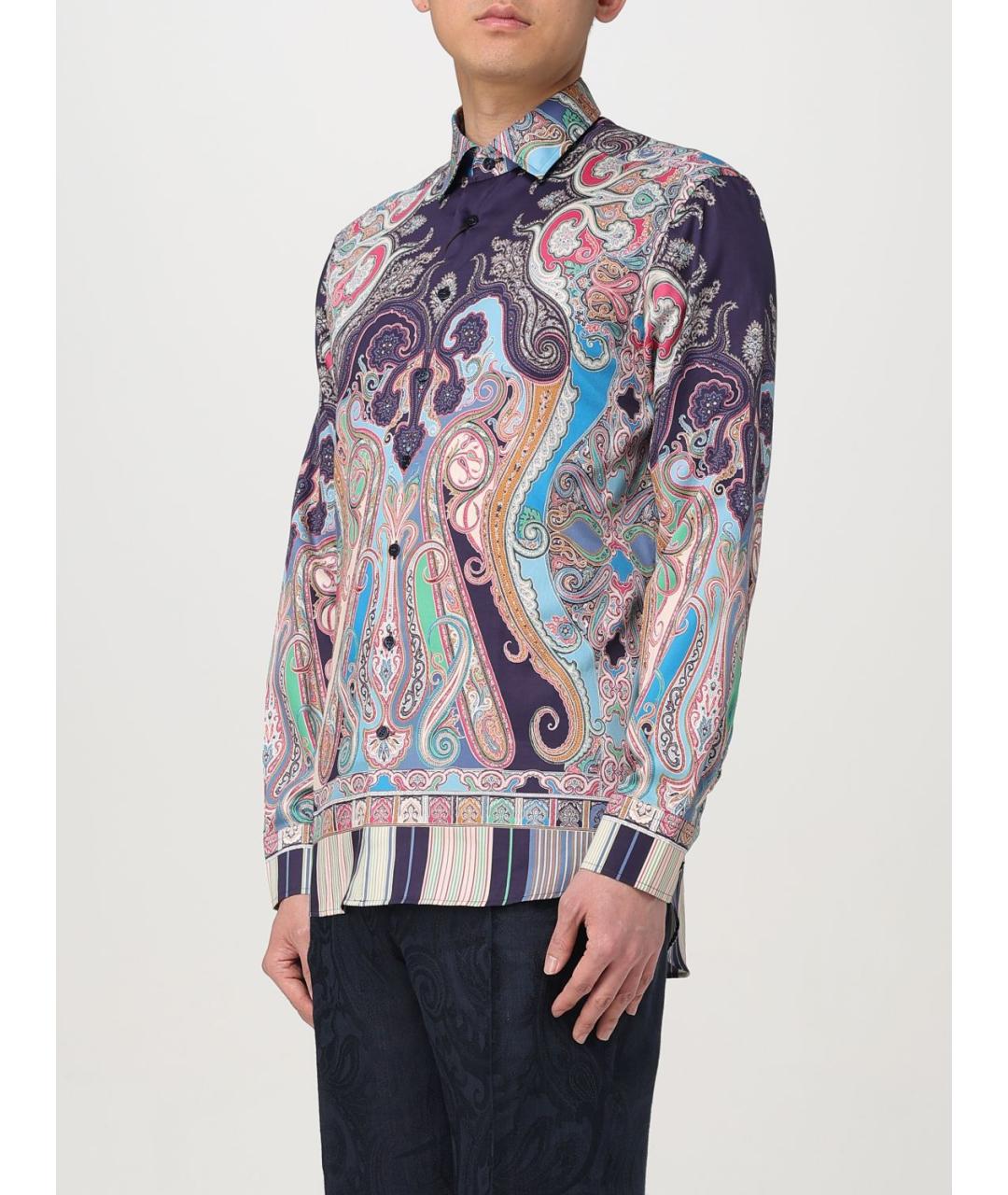 ETRO Мульти хлопковая кэжуал рубашка, фото 5