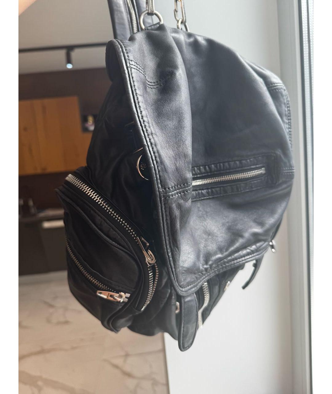 ALEXANDER WANG Черный кожаный рюкзак, фото 2