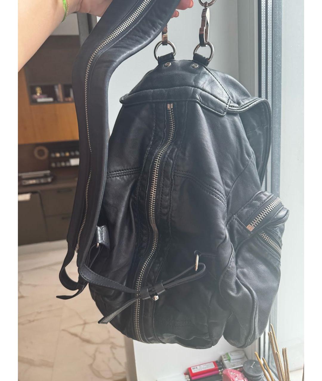 ALEXANDER WANG Черный кожаный рюкзак, фото 3