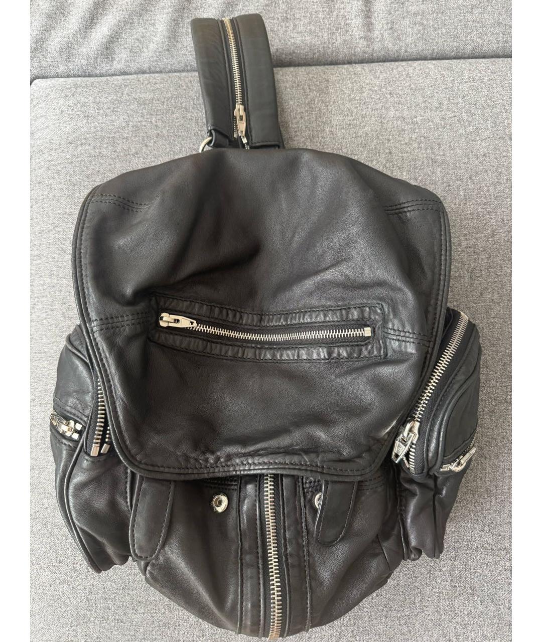 ALEXANDER WANG Черный кожаный рюкзак, фото 5