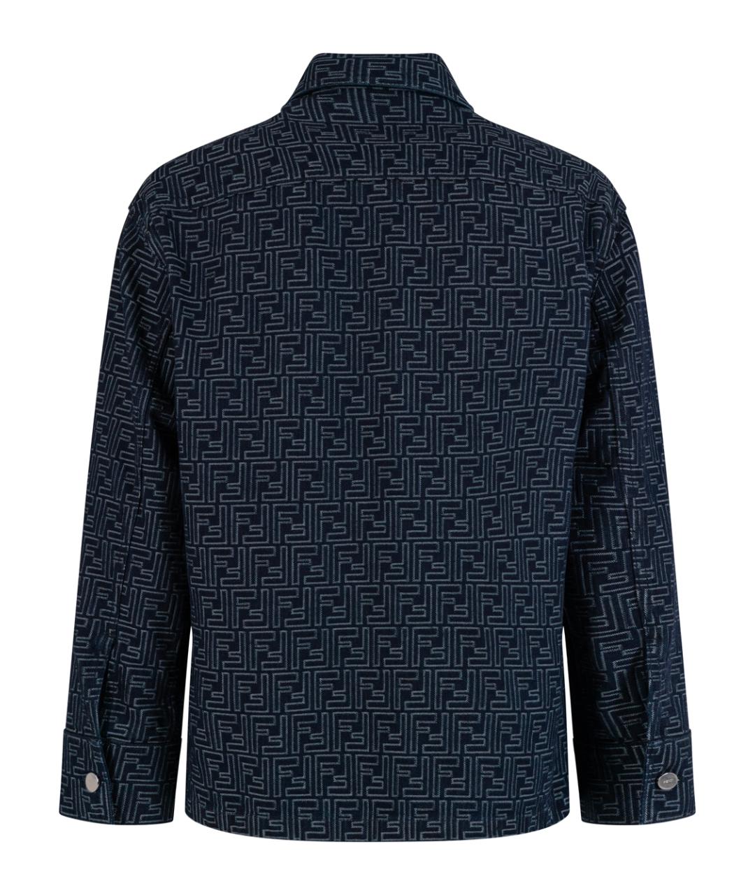 FENDI Темно-синяя хлопковая куртка, фото 2
