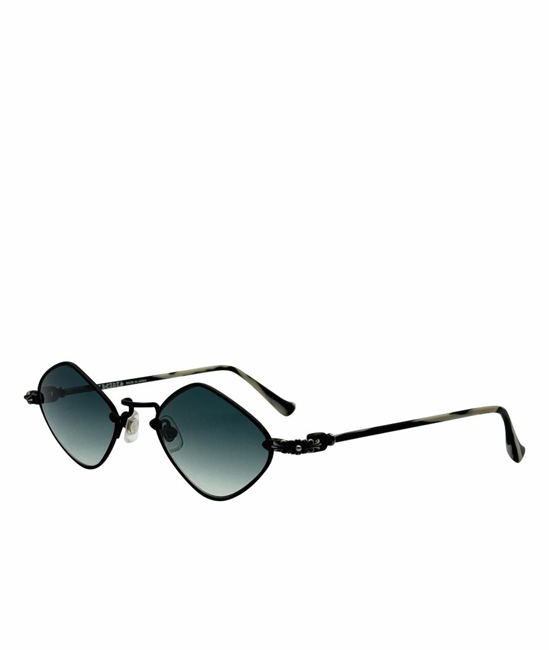 CHROME HEARTS Черные металлические солнцезащитные очки, фото 1
