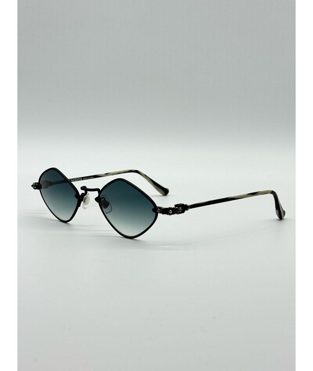 CHROME HEARTS Черные металлические солнцезащитные очки, фото 6