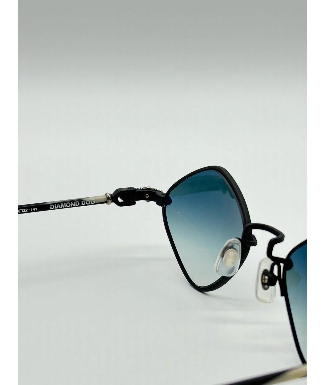 CHROME HEARTS Черные металлические солнцезащитные очки, фото 5