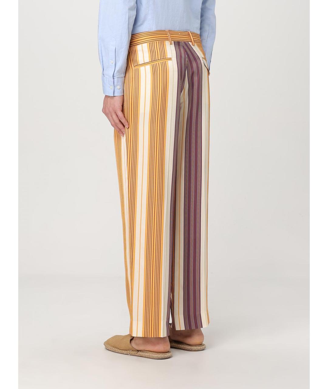 ETRO Мульти вискозные повседневные брюки, фото 3