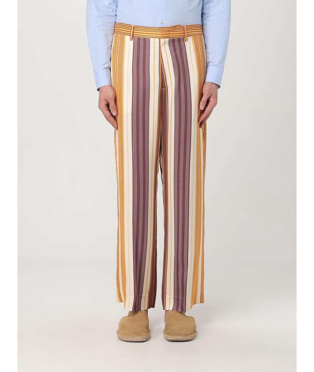 ETRO Мульти вискозные повседневные брюки, фото 2