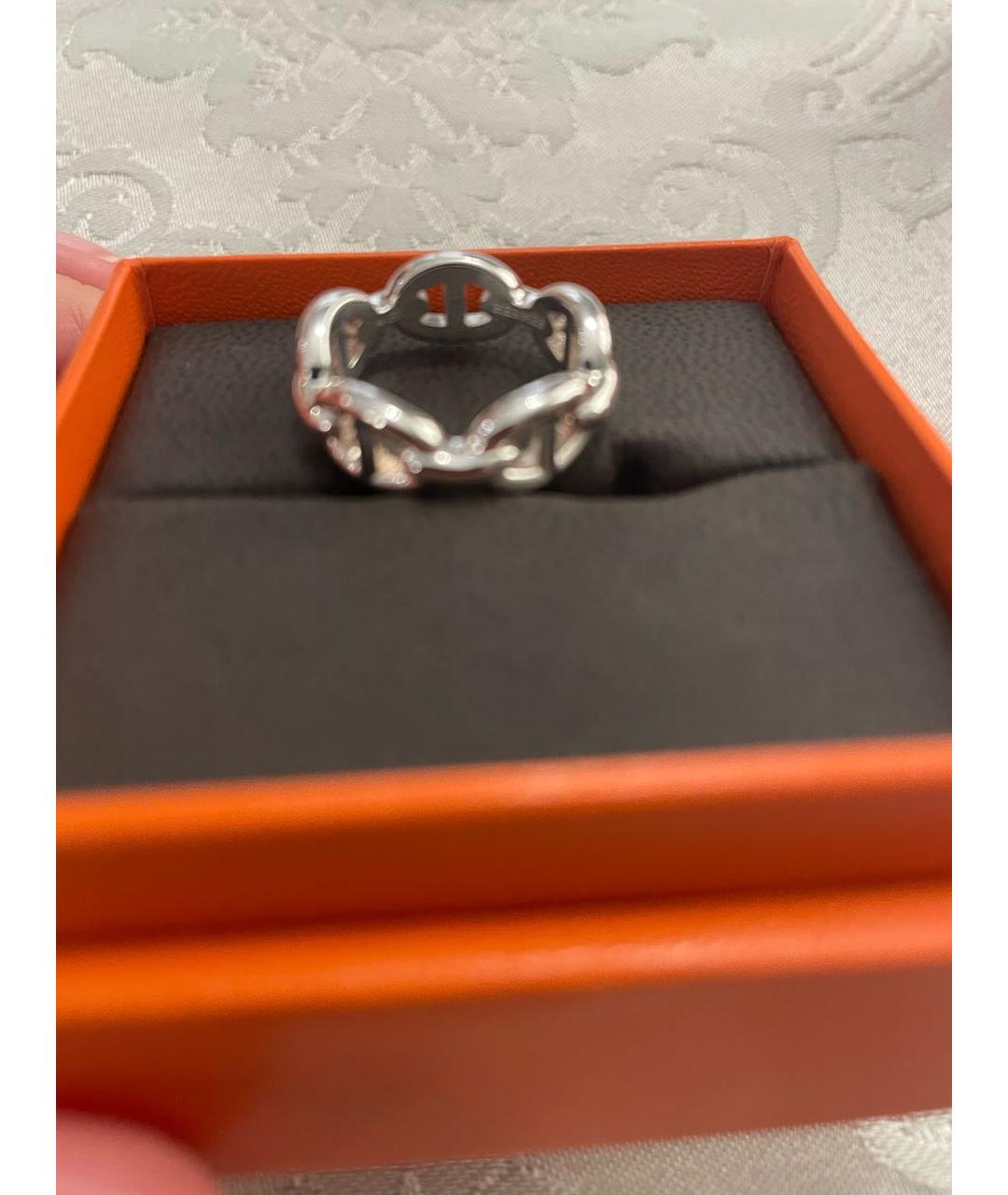 HERMES Серебряное серебряное кольцо, фото 4