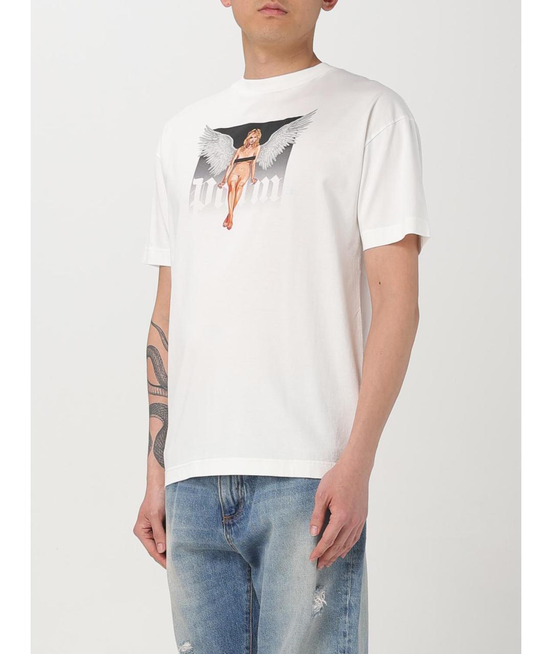 PALM ANGELS Белая футболка, фото 4