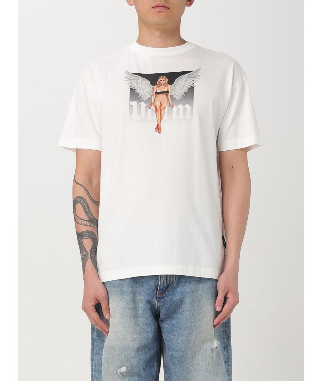 PALM ANGELS Белая футболка, фото 2
