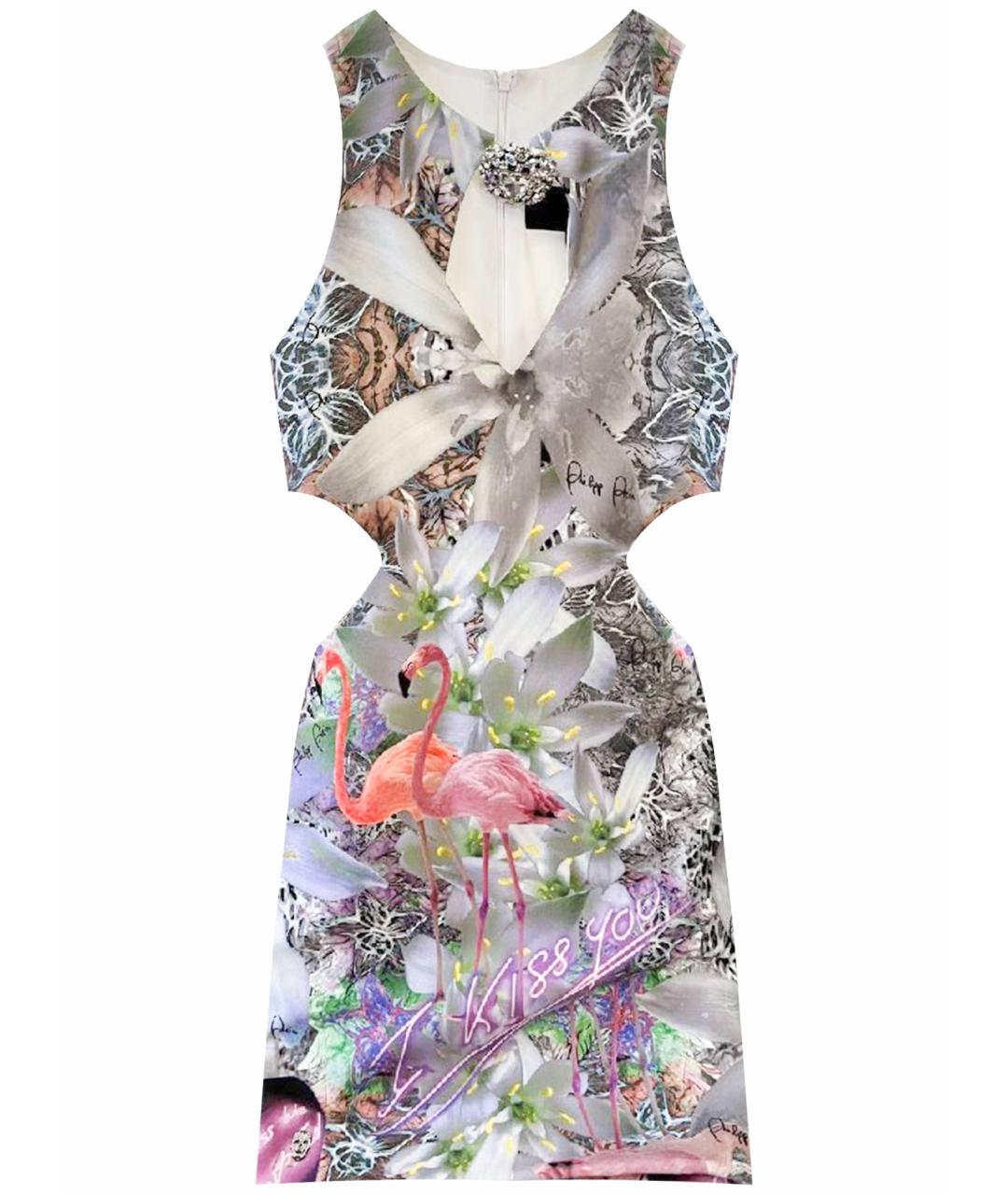 PHILIPP PLEIN Мульти платье, фото 1