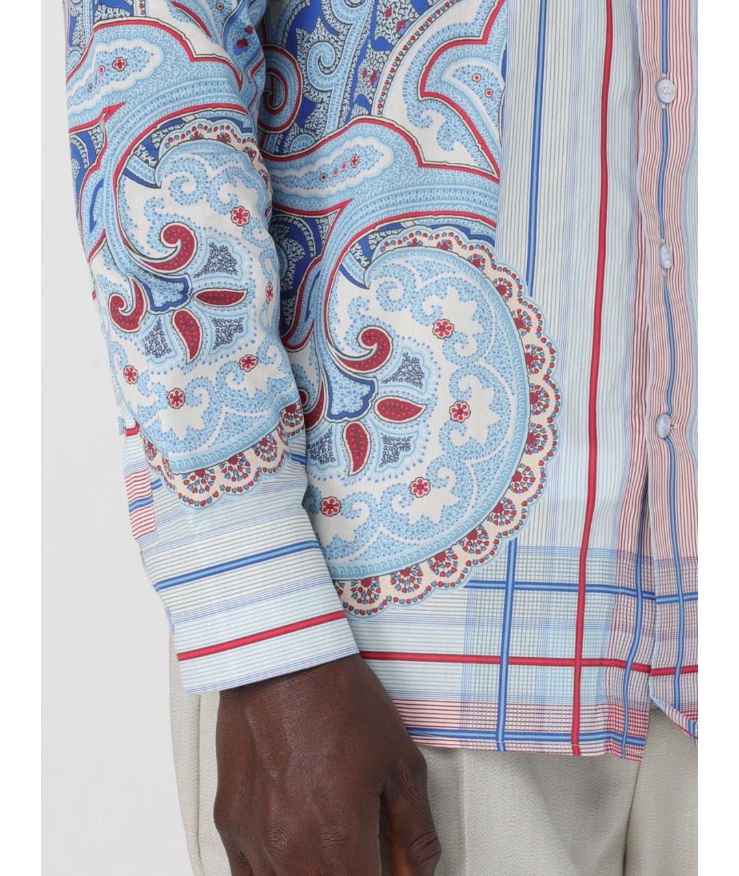 ETRO Мульти хлопковая кэжуал рубашка, фото 6