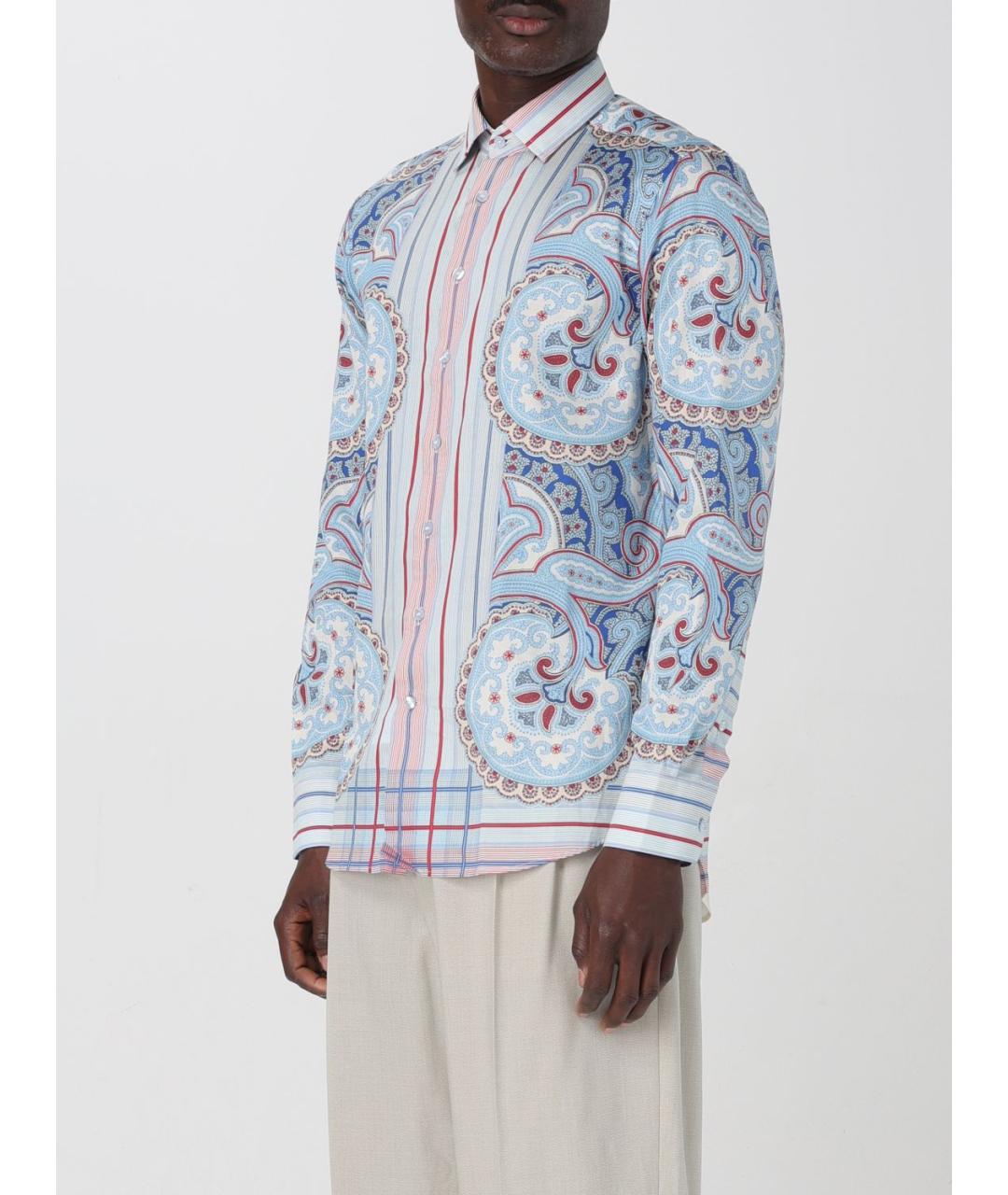 ETRO Мульти хлопковая кэжуал рубашка, фото 5
