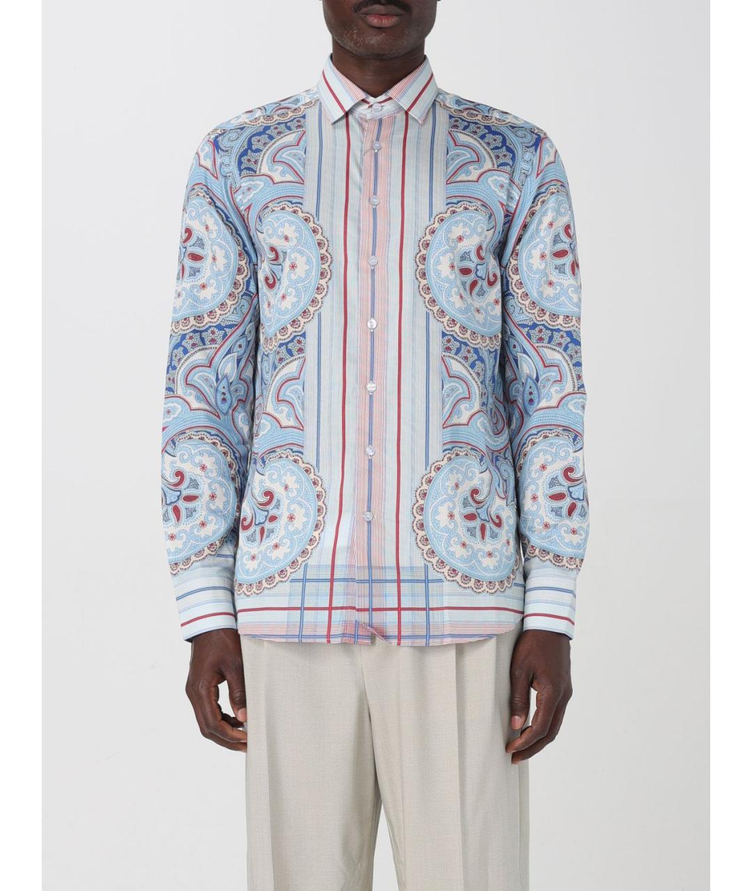 ETRO Мульти хлопковая кэжуал рубашка, фото 2