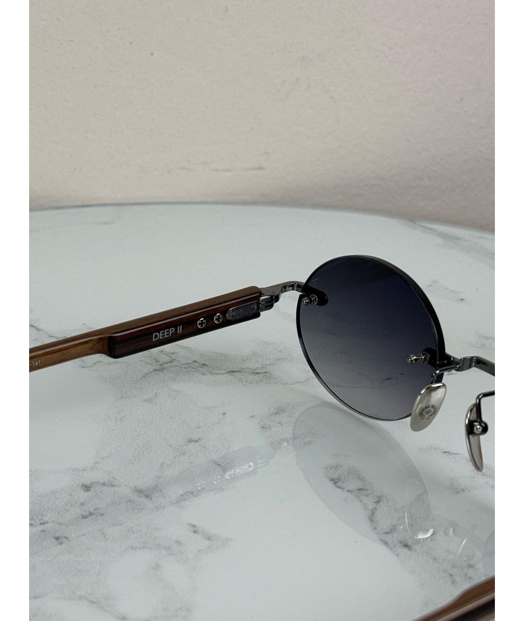 CHROME HEARTS Черные металлические солнцезащитные очки, фото 4