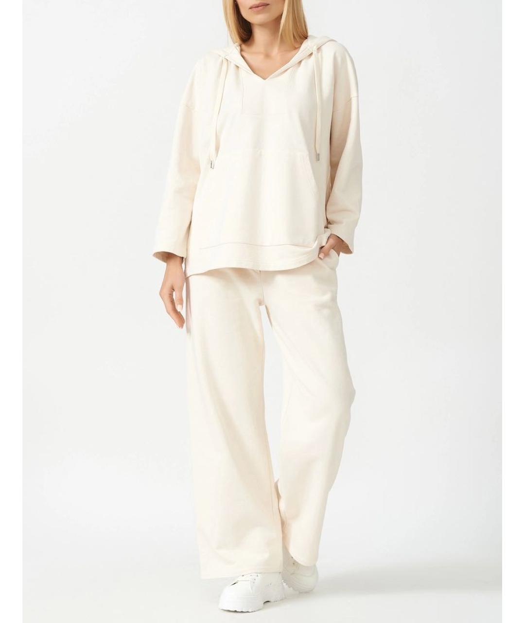 MAX MARA Бежевый хлопковый костюм с брюками, фото 7