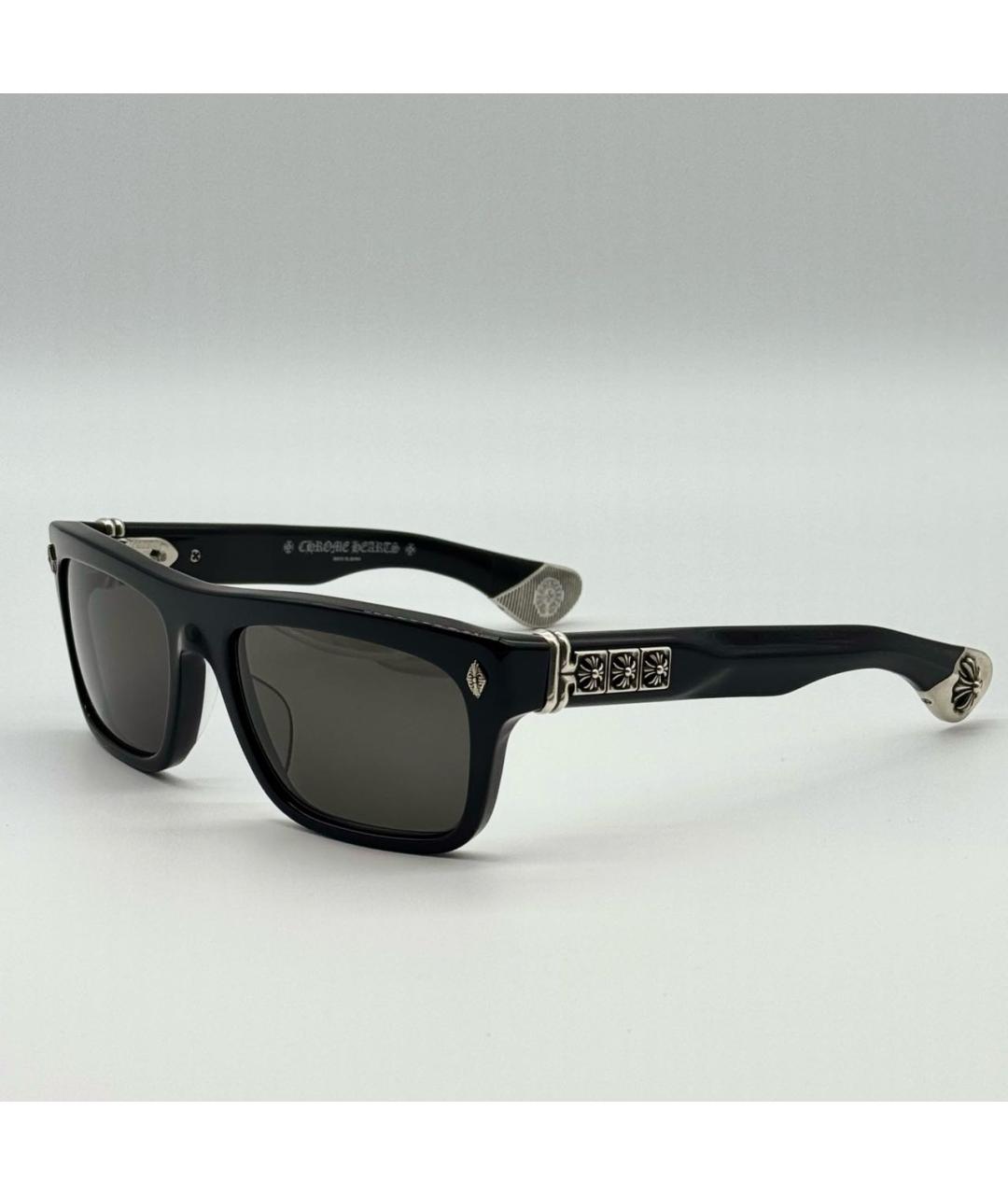 CHROME HEARTS Черные пластиковые солнцезащитные очки, фото 6