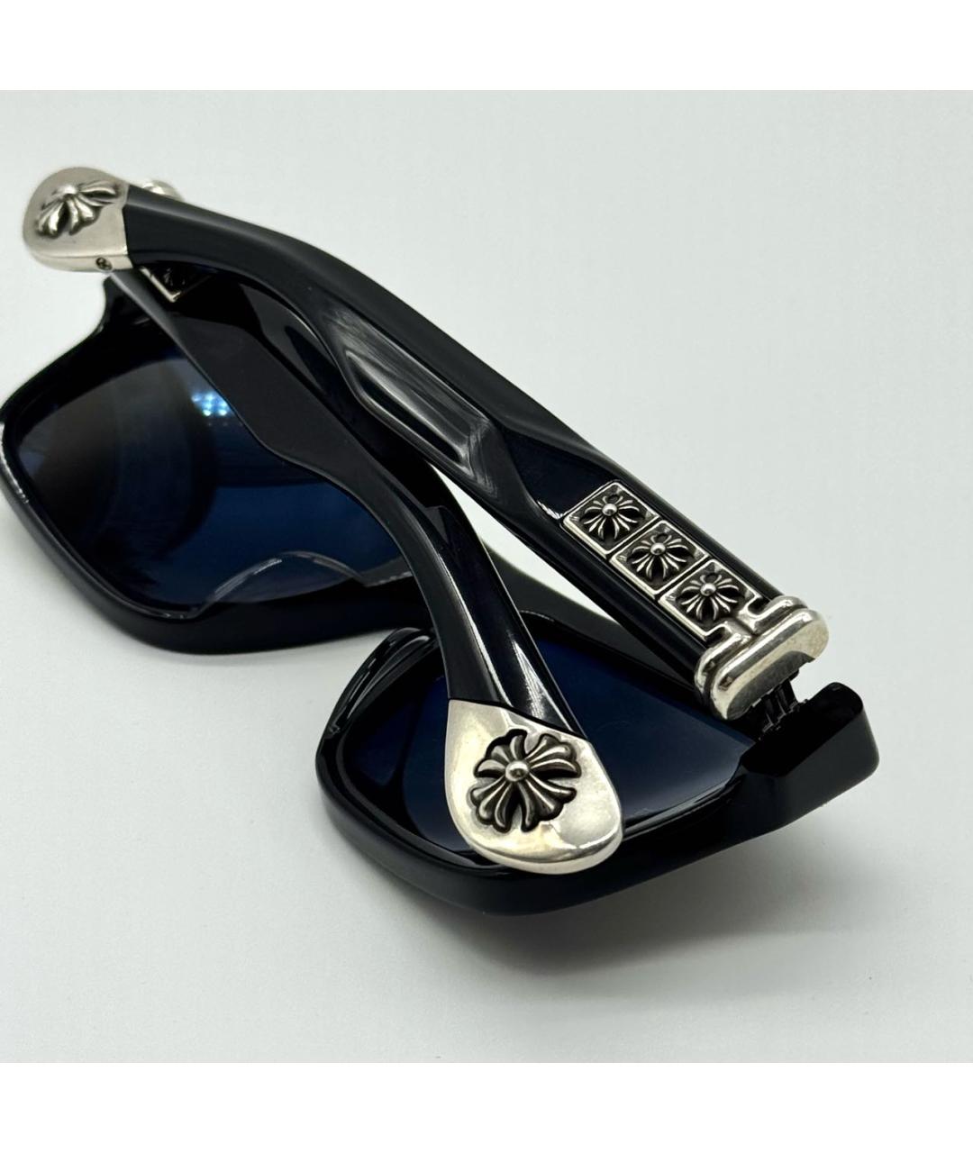 CHROME HEARTS Черные пластиковые солнцезащитные очки, фото 5