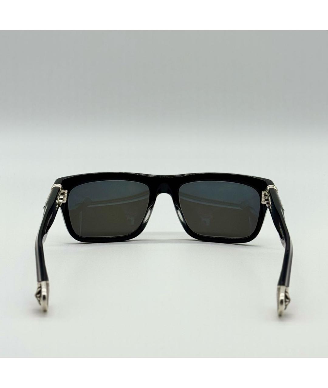 CHROME HEARTS Черные пластиковые солнцезащитные очки, фото 3