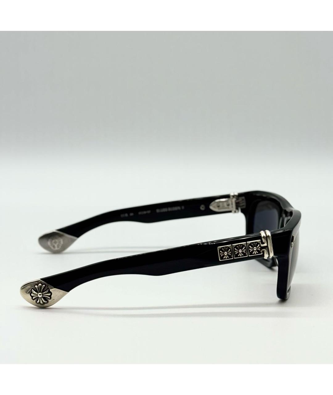 CHROME HEARTS Черные пластиковые солнцезащитные очки, фото 4