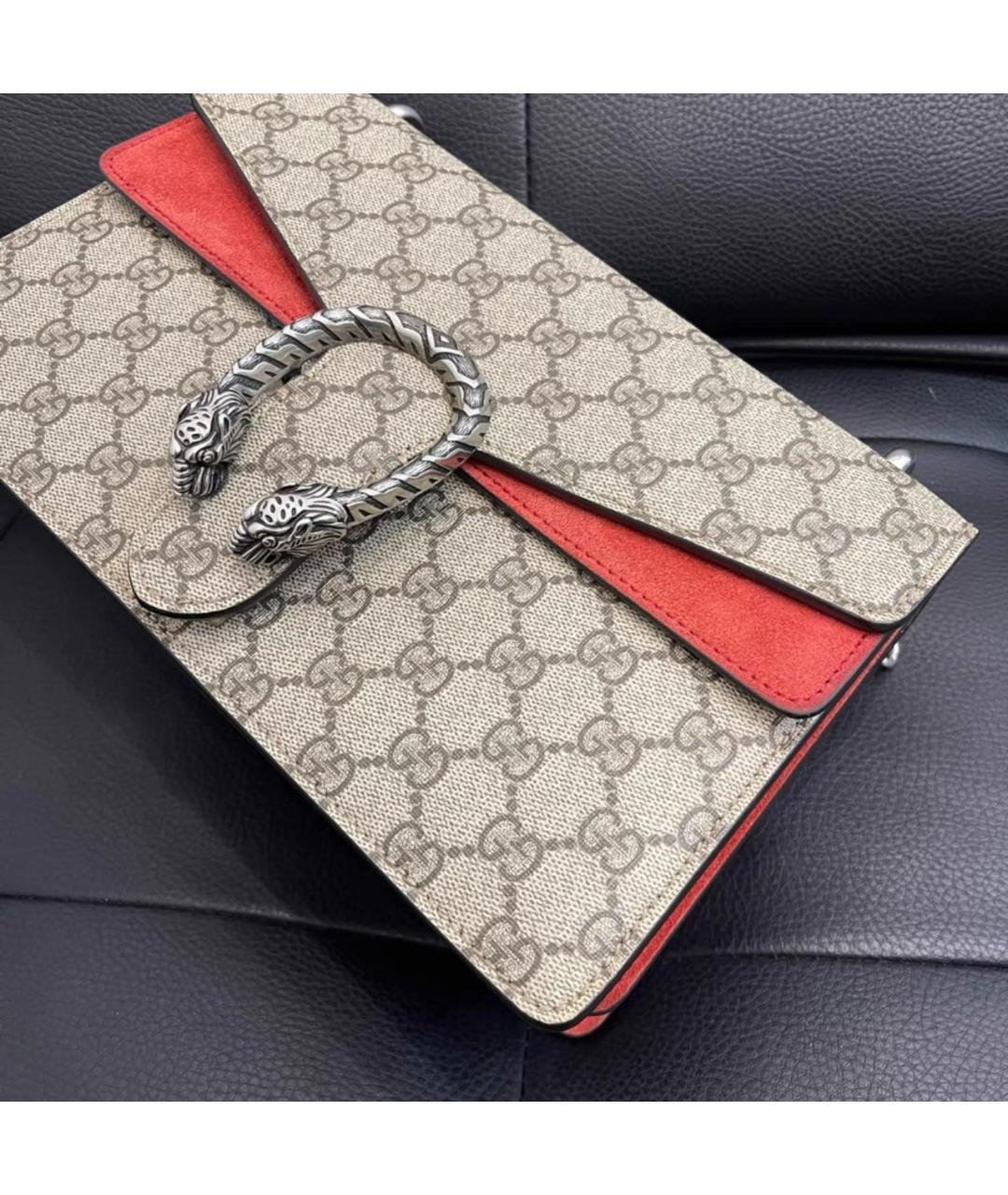 GUCCI Красная сумка через плечо, фото 4