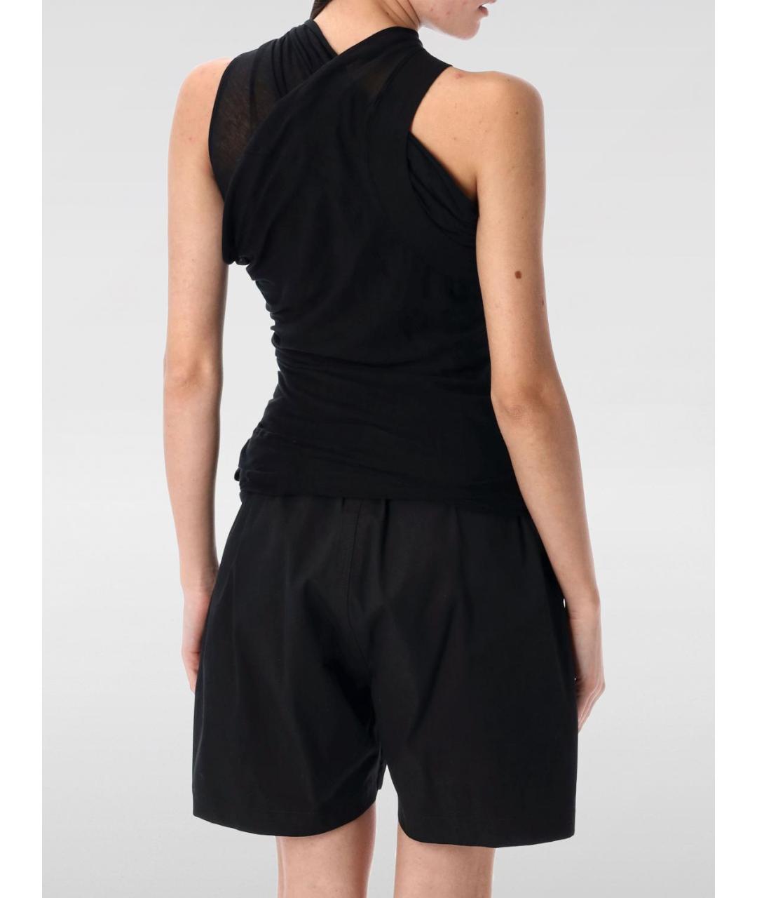 RICK OWENS Черная майка, фото 3