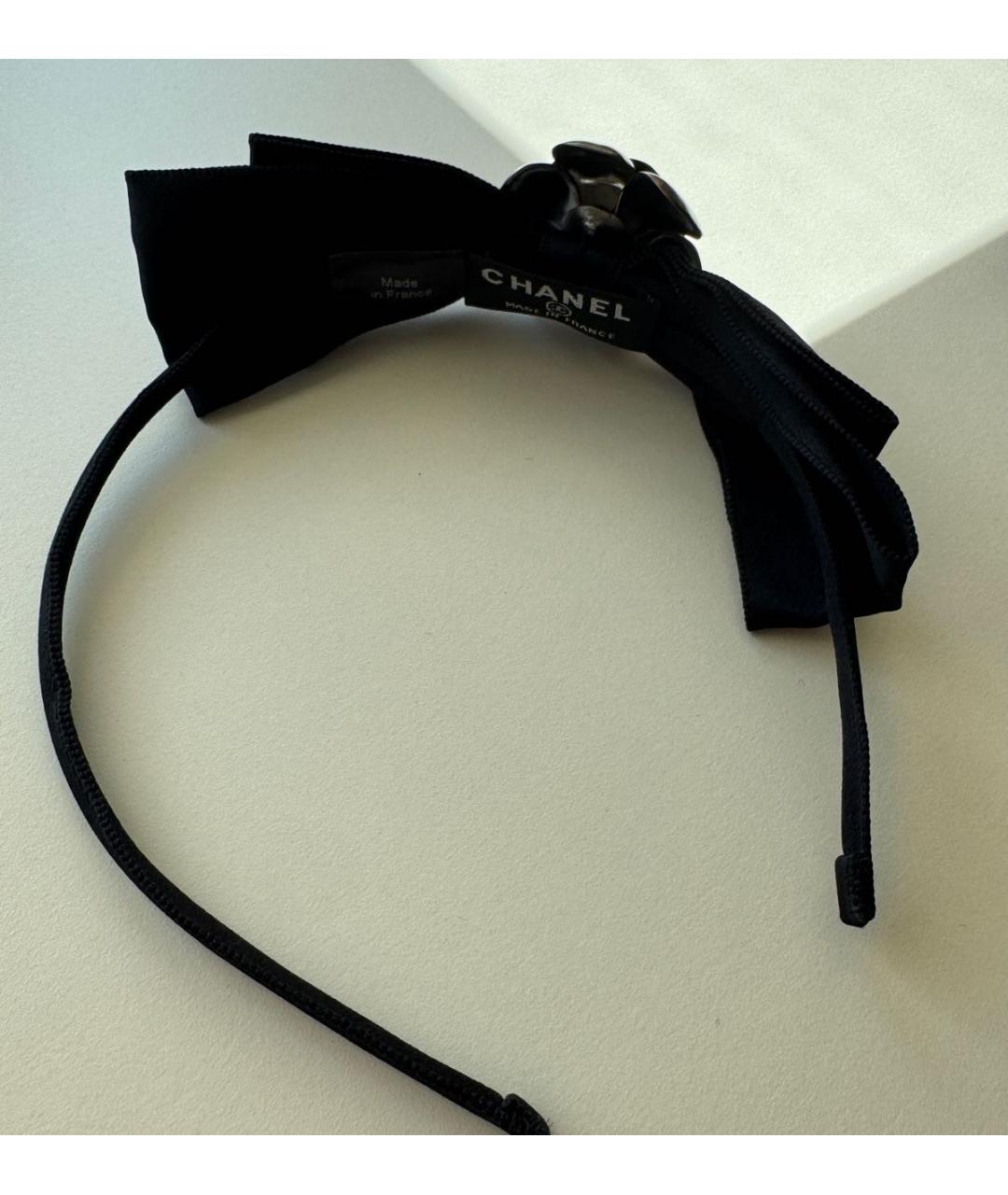 CHANEL Черный ободок, фото 2