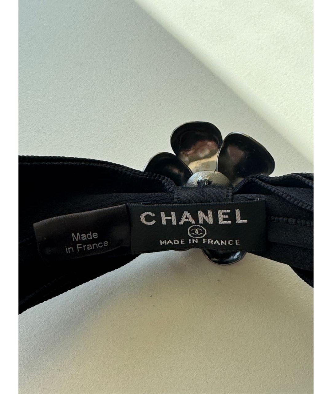 CHANEL Черный ободок, фото 4