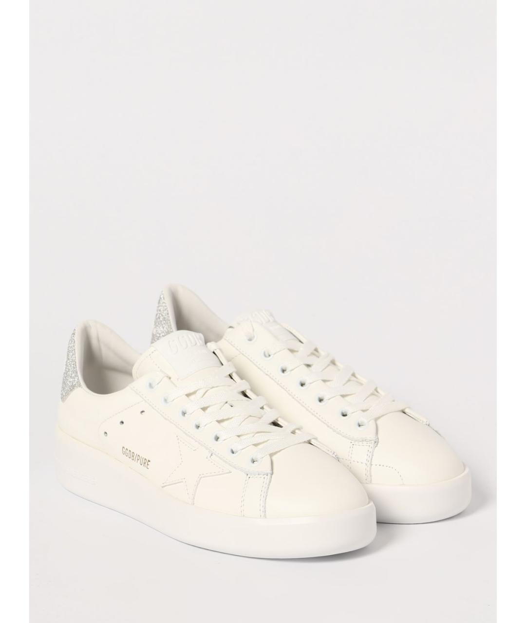 GOLDEN GOOSE DELUXE BRAND Бежевые кожаные кеды, фото 2
