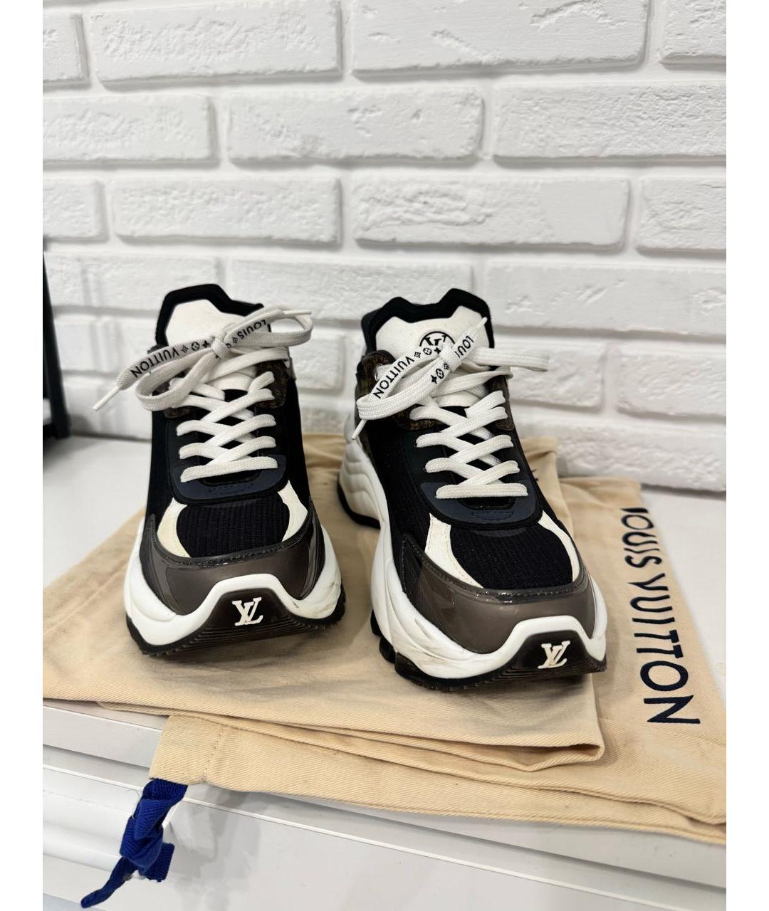 LOUIS VUITTON Черные кроссовки, фото 4