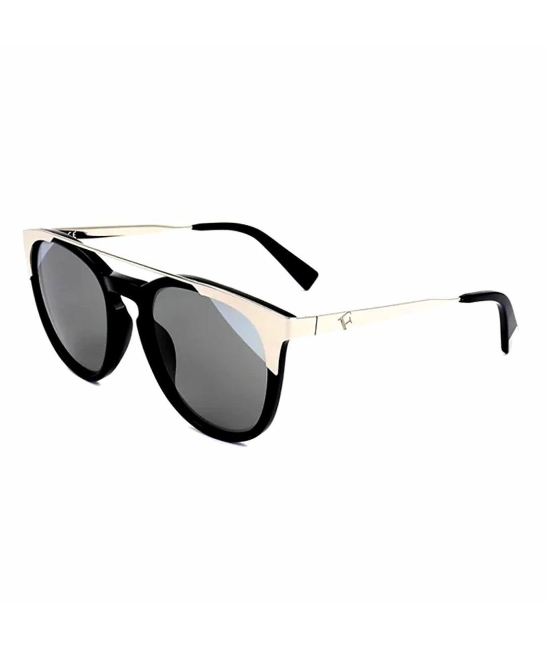FURLA Черные металлические солнцезащитные очки, фото 2