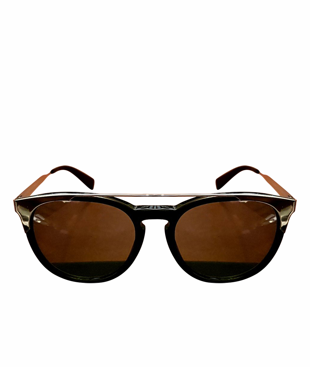 FURLA Черные металлические солнцезащитные очки, фото 1