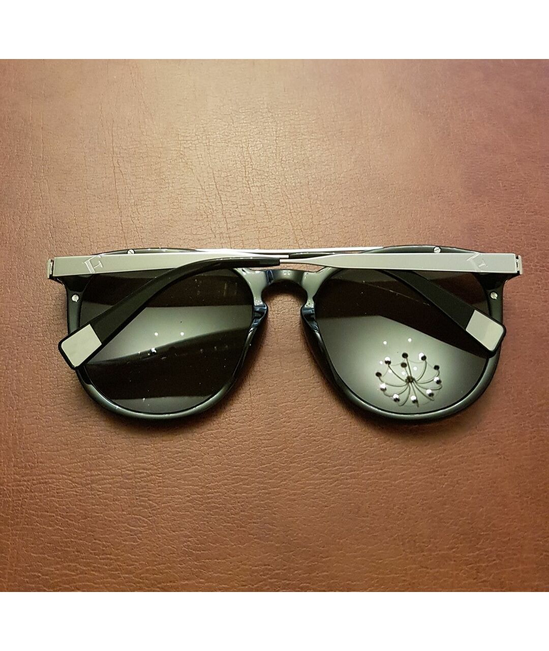 FURLA Черные металлические солнцезащитные очки, фото 6
