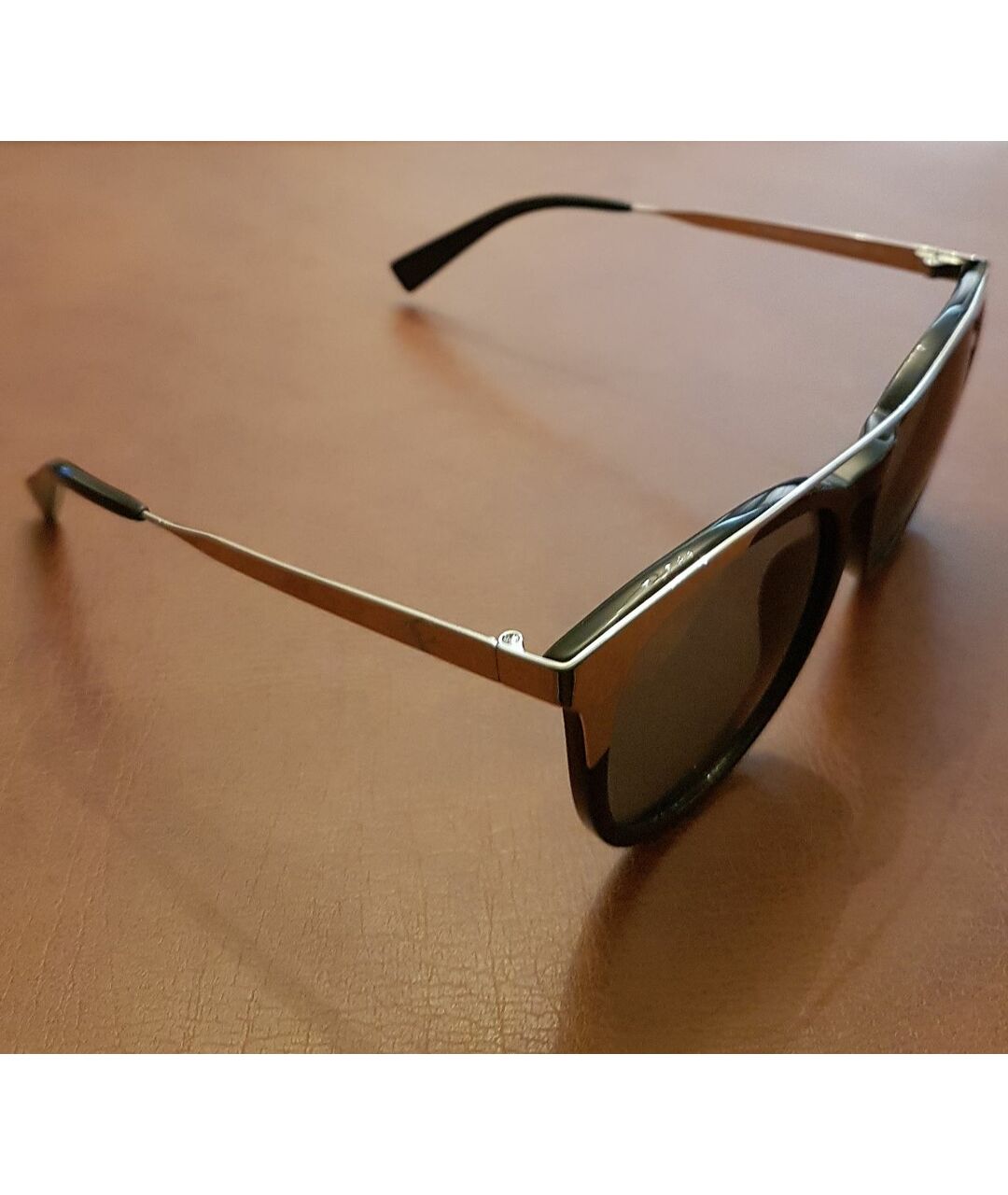 FURLA Черные металлические солнцезащитные очки, фото 5