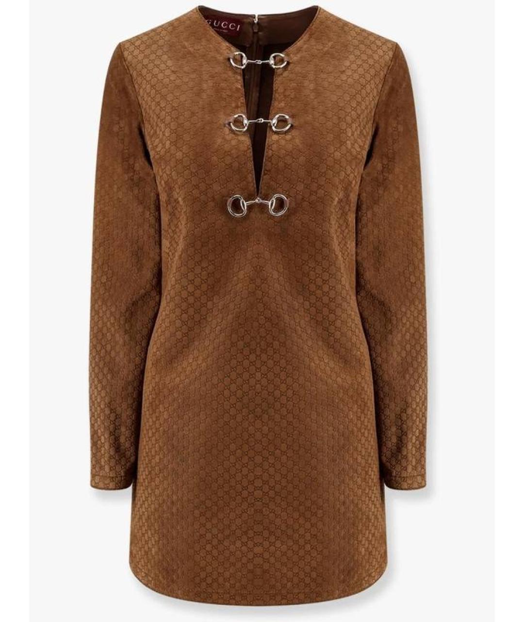 GUCCI Коричневое платье, фото 6