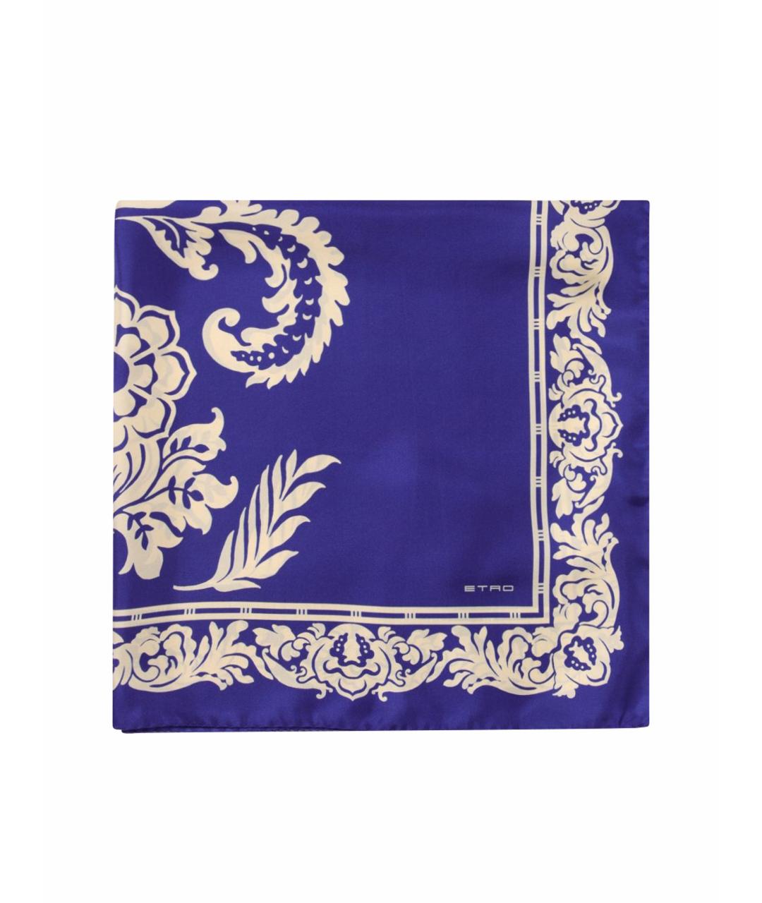 ETRO Фиолетовый шелковый платок, фото 1