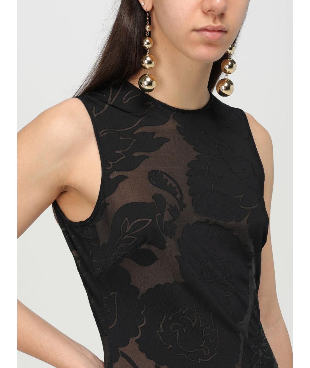 ETRO Черное вискозное платье, фото 5